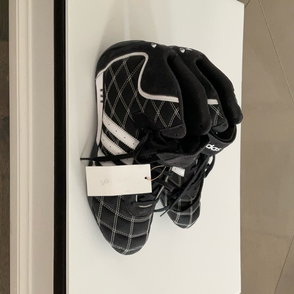Adidas Black and White Sports Sneakers